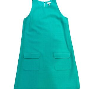 Joie Womens Wool Dress Size Small Pockets Green Pockets Short Keyhole